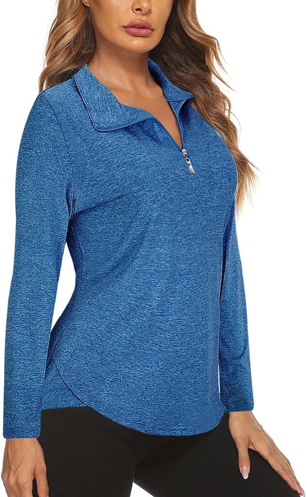 Koscacy Womens Sleeveless Golf Tennis Polo Shirts Zip Up Workout Tank Tops (S-2XL)