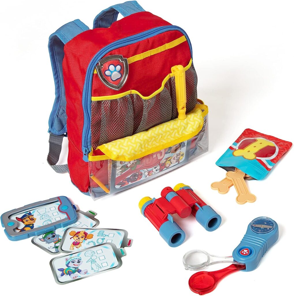 Melissa  Doug PAW Patrol Pup Backpack Role Play Set (15 Pieces) - PAW Patrol Adventure Pack, Toys, Pretend Play Outdoor Gear