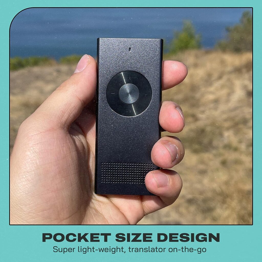 Poliglu Instant Two-Way Language Translator - Translators Devices for 36 Languages. Make Communication Easier with This Innovative Portable Translation Device. Perfect as a Pocket Dictionary