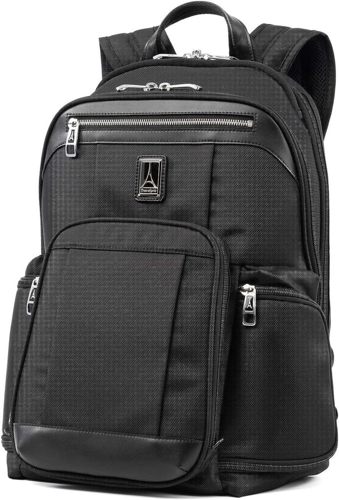 Travelpro Platinum Elite Business Laptop Backpack, Fits up to 17.5 Inch Laptop, Work, Travel, Men and Women, Shadow Black